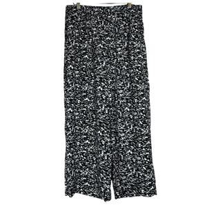 Whistles Women's Abstract Art to Wear Culottes Wide Leg Crop Pants Size 10 NWOT